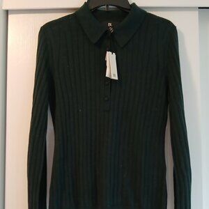 Banana Republic - Merino Wool Ribbed Sweater Polo (M) NWT
